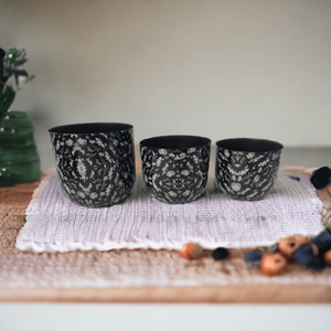 Halloween Print Black White Metal Votive <b>Sticker</b> Latest Home Decoration Empty <b>Glass</b> Candle Jars Logo Halloween Day Wax Use - Product Image 3