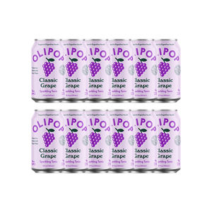 Boisson pétillante prébiotique OliPop Classic Grape pour adultes et adolescents - Product Image 1