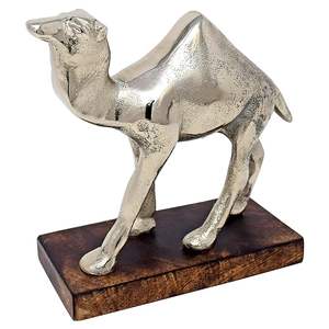 Diseño abstracto de lujo Artesanía decorativa de metal para el hogar Escultura de mesa de tamaño largo elegante y más exigente de oro para decoración del hogar - Product Image 5