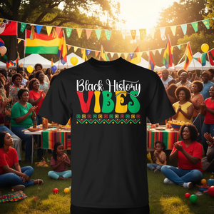 T-shirt Black History Vibes con design Juneteenth afroamericano - Product Image 3