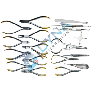 High Quality 19 pcs Basic Orthodontic <b>Pliers</b> Instruments <b>Set</b> , CE Approved Dental Instruments - Product Image 2