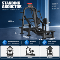 BN Plate Loaded Glute Shaping Trainer pour l'entraînement fonctionnel, machine d'abduction debout pour académies sportives et salles de sport