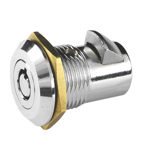 Cilindro de cerradura tubular de aleación de zinc cromado resistente con 2 llaves para maquinaria y gabinetes de caja de herramientas de alta durabilidad - Product Image 3