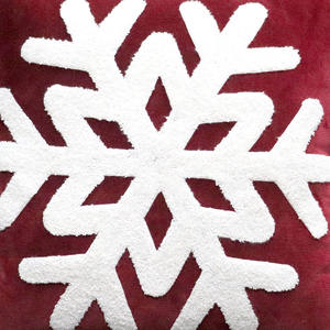 Housse de coussin de Noël en coton biologique brodée avec motif personnalisé, style luxueux, coussin tissé pour la décoration de la maison et de l'hôtel - Product Image 2