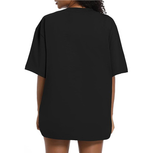 Surdimensionné femmes couleur t-shirt vente chaude coupe ample décontracté t-shirts Outwear blanc été coton t-shirts - Product Image 6