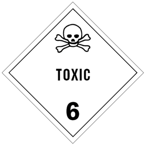 "TOXIC" - Etiqueta de Material Peligroso Clase 6.1 - Product Image 1