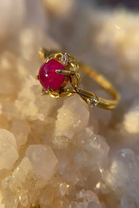 Chất Lượng Cao/Đồ Trang Sức Mỹ/Tự Nhiên Của <span class=keywords><strong>Ruby</strong></span> Kim Cương Nhẫn 10 K Vàng Rõ Ràng Tốt Engagement Không Có Nhiệt Không Có Điều Trị <span class=keywords><strong>Ruby</strong></span> Từ Việt Nam - Product Image 2