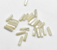 Tubes de nacre naturelle Perles lâches pour la fabrication de bijoux Taille 13X4X4 MM (des tailles personnalisées sont également disponibles)