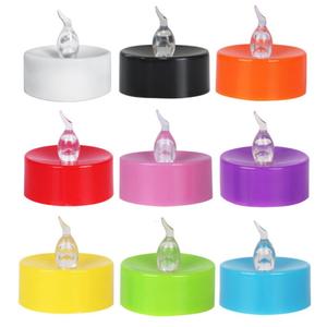 Velas electrónicas LED de colores con luz amarilla intermitente para decoración de fiestas - Product Image 5
