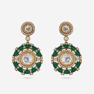 Pendientes Kundan 187756, Pendientes de Piedra Kundan a la Moda - Product Image 5