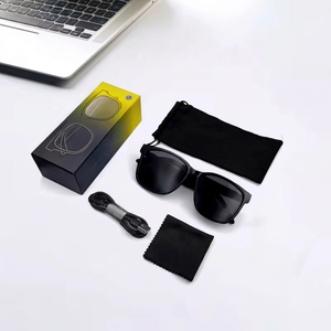 Occhiali Smart Premium GS08 con Lenti Blu, Chiamate e Musica, Riduzione del Rumore, Resistenza all'Acqua IPX5, in Plastica e Titanio - Product Image 3