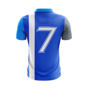 Plain sublimation polo shirts wholesale polyester material <b>perfect</b> for DIY heat press printing and promotional apparel - Product Image 3