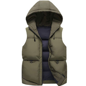 Chaleco Acolchado con Capucha para Hombre, Ropa de Abrigo sin Mangas para Invierno - Product Image 3