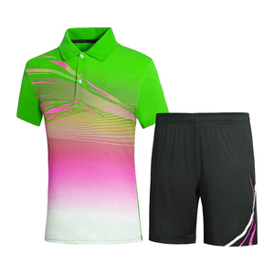 Kit de uniformes de tenis de servicio OME, Polo de secado rápido para hombre y pantalones cortos, kit de uniformes de tenis con diseño impreso por sublimación - Product Image 3