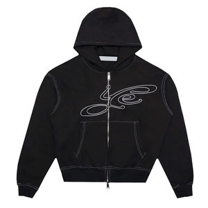 Sudadera con Capucha de Alta Calidad, Personalizada con Pedrería, Estilo Urbano, para Hombre, 100% Algodón, Talla Grande, con Letras de Pedrería, Unisex - Product Image 1