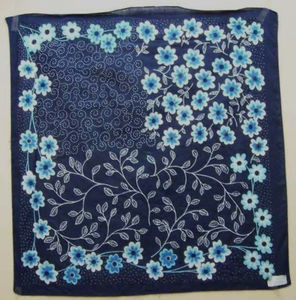 Bandana cuadrada de algodón orgánico 100% hecha a mano para mujer, pequeño estilo étnico Floral personalizado, multicolor, tamaño bajo personalizado, Verano - Product Image 5