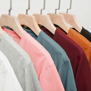 OEM Logo personnalisé 210g 100% coton col en V vierge à manches courtes T-shirt unisexe femmes hommes été lâche plaine T-shirt pour hommes - Product Image 3