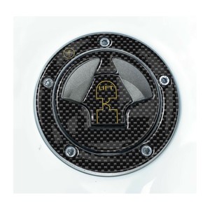 Adesivo in Gel 3D Effetto Fibra di Carbonio Dorata per Tappo Serbatoio Moto, Decalcomania Decorativa per Caschi Kawasaki con Logo - Product Image 1