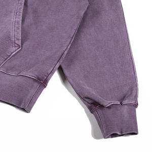 La mayoría de los hombres de venta pulóver ácido lavado sudaderas con capucha de buena calidad poliéster algodón Material hecho manga larga sudadera sudaderas con capucha hombre - Product Image 6