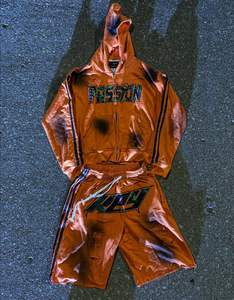 Fabrication professionnelle Shorts à capuche en molleton de coton de haute qualité Survêtements solides brodés confortables pour hommes et femmes - Product Image 6