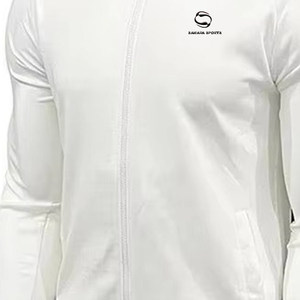 Chándal de entrenamiento de talla grande de Nueva temporada para hombre, chándal para correr con cremallera completa de poliéster 100%, chándales ecológicos - Product Image 3