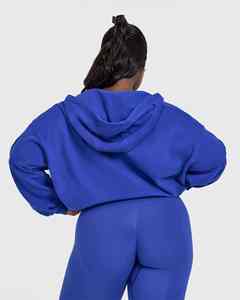 Sudadera con Capucha de Alta Calidad para Mujer, Gruesa, con Cierre, Antiarrugas y Transpirable - Product Image 2