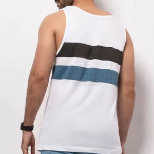 Vêtements de fitness fabriqués au Pakistan débardeur respirant tricoté vente directe d'usine meilleure taille vêtements d'été pour hommes - Product Image 2