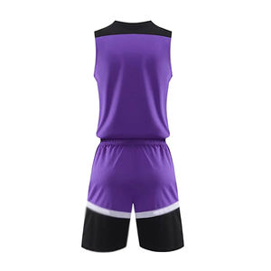 Uniforme de basket-ball Équipe de club Uniforme de basket-ball respirant Vêtements d'été Bsci Polyester Sportswear Ensemble sans manches - Product Image 5