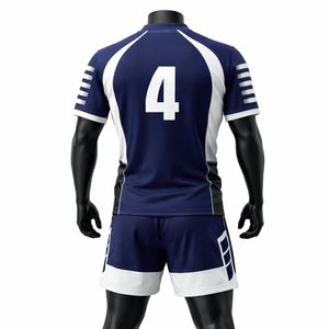 Shorts de rugby personnalisés en polyester avec cordon de serrage, imprimés par sublimation, avec poches zippées, pour équipes sportives – Meilleur design - Product Image 2