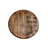 Couvercle décoratif en bois brun fait main, durable, pour fûts à bière, origine Mexique, La Casa Del Barril