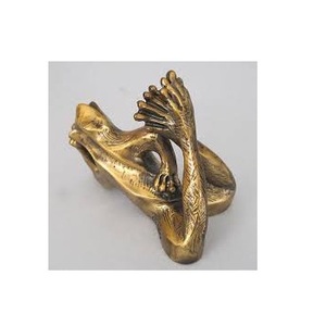 PARROT Figure Solid Brass Statue <b>Bird</b> Home Decoration Metal Sculpture Antique Brass Finish This accent rounds out your <b>decor</b> - Product Image 4