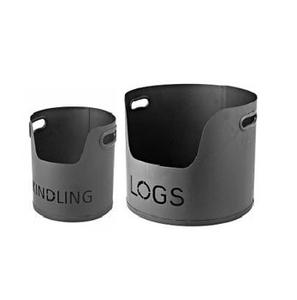 Seau à charbon de taille moyenne de la meilleure qualité en métal galvanisé avec un design noir simple, parfait pour une utilisation en intérieur et un stockage élégant - Product Image 4