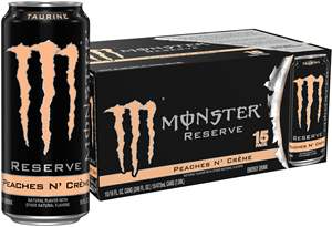 Monster US Edición Limitada Pre-Gym Power 16oz Reserva Bebida Energética a Granel Sabor Melocotones N' Creme Listo para Usar 24 Días de Vida Útil - Product Image 2