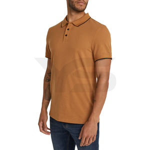 Polo de verano de marca personalizada para hombre, nueva moda informal, transpirable, de algodón, manga corta, jersey liso, camiseta sólida de talla grande - Product Image 3
