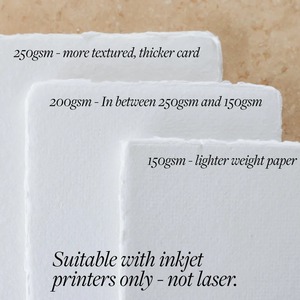 Papel de trapo de algodón con borde de cubierta blanca Tamaños disponibles 5x7 4x6 A5 A4 A3 - Product Image 4