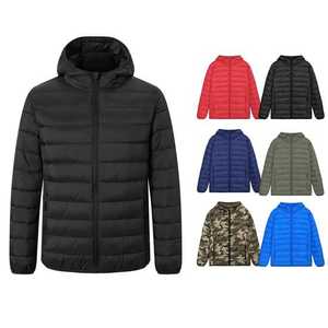 Chaqueta acolchada impermeable de poliéster con logotipo personalizado para hombre de alta calidad para invierno, gran oferta, Abrigo acolchado para exteriores con técnica lavada - Product Image 5