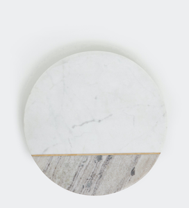 Pierre blanche marbre Lazy Susan vaisselle ronde de haute qualité décorer pierre paresseux Susan conceptions de luxe - Product Image 2