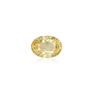 Zafiro Amarillo Natural - 9.38 Quilates, Corte Ovalado Facetado con Variedad de Color Peridoto, Formas de Piedras Preciosas que Incluyen Marquesa y Alejandrita - Product Image 1