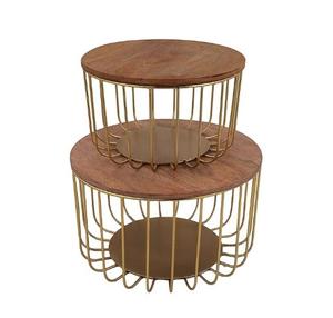 Paniers décoratifs en fil de fer et en bois idéaux pour les fruits, le pain ou les accents de maison, prix de gros et expédition rapide, paniers décoratifs - Product Image 3