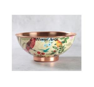 Cuenco de comida de cobre martillado hecho a mano, diseño fantástico, forma redonda, frutas, dulces, cuenco para proveedor mayorista - Product Image 6