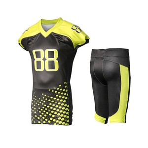 Uniforme de Fútbol Americano para Hombre, Talla Grande, Transpirable, de Secado Rápido, de Alta Calidad, a la Moda, 100% Poliéster, Mangas Cortas, de Fábrica - Product Image 3