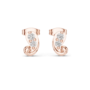 Boucles d'oreilles de créateur en diamant de laboratoire 0,23 CT pour femmes, clarté VVS-VS EF, or 18 carats, 14 carats, 10 carats et argent 925, rose, jaune, blanc - Product Image 3