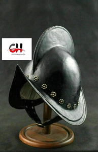 Casco Medieval Morion Español Antiguo Calibre 18 Acero Hecho a mano Halloween Por Calvin artesanía - Product Image 4