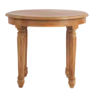 Manufacturing In Indonesia <b>Round</b> <b>Wooden</b> <b>Coffee</b> <b>Table</b> Vintage Style Solid Wood Accent <b>Table</b> for Living Room Hotel Furniture - Product Image 4