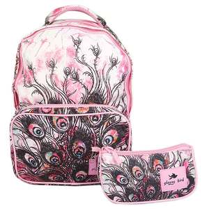 กระเป๋านักเรียน 2291 - ขนนกยูงสีชมพู - Product Image 2