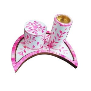 Royal Look Mother of Pearl and Resin Bakhtoor <b>Burner</b> Moon Shape Tray Box at Reasonable Rate by Indian Manufacturer - Product Image 1