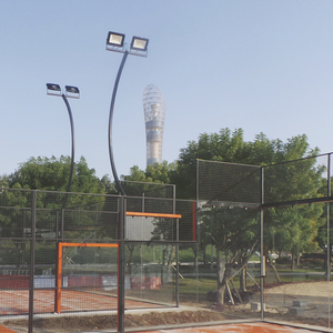 300-Watt proiettore LED sottile metallo grigio IP65 luci di inondazione equivalente a 1827 Watt 4500K colore bianco lampada Temp - Product Image 2