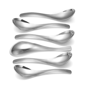 Cuillère à soupe en acier miroir ensemble de couverts cuillère à soupe ensemble de couverts meilleur prix cuillère à soupe en acier de bonne qualité en gros - Product Image 1