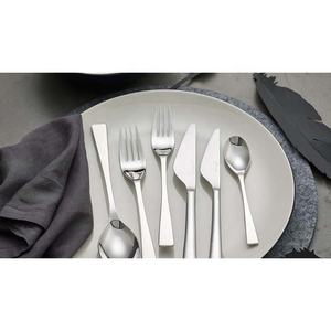 Couverts en acier inoxydable polis à la main, couteau de qualité garantie, fourchette cuillère occidentale élégante, couverts, manche plat fabuleux - Product Image 1
