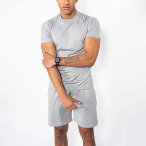 เสื้อยืดถักปักลายดีไซน์ใหม่คุณภาพสูง 100% ผ้าฝ้าย ชุดเซ็ตฤดูร้อน น้ำหนักมาก แห้งเร็ว ชุดสูทผู้ชาย - Product Image 4